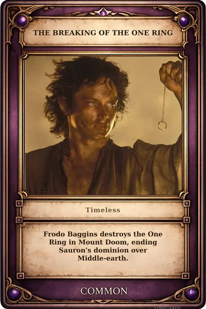 The Breaking of the One Ring