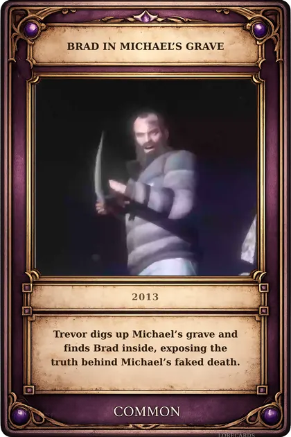 Brad in Michael’s Grave