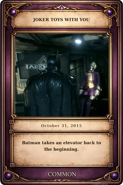 Joker toys with you