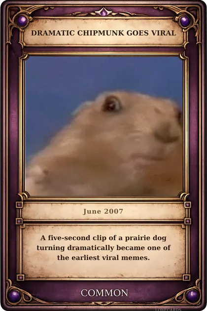 Dramatic Chipmunk Goes Viral