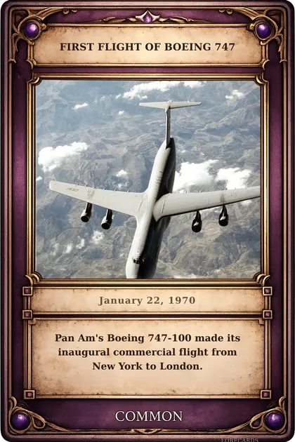 First Flight of Boeing 747