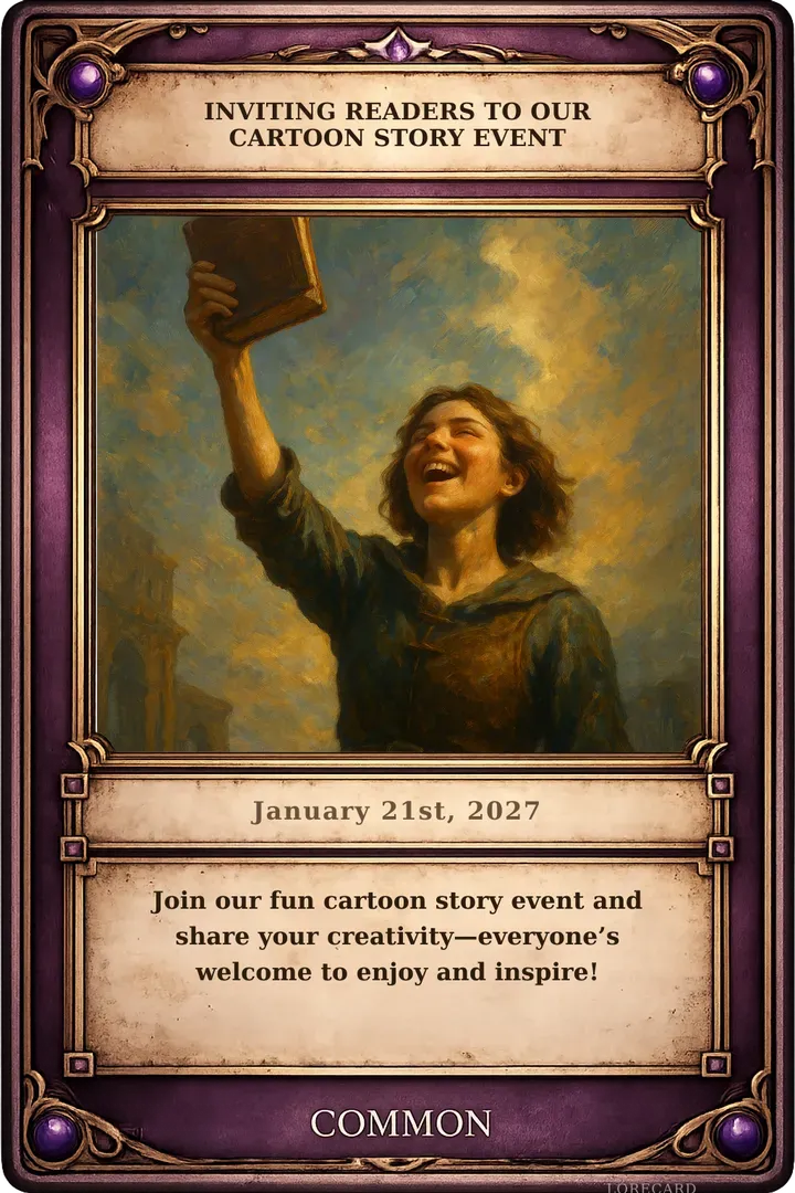 Inviting Readers to Our Cartoon Story Event - Common