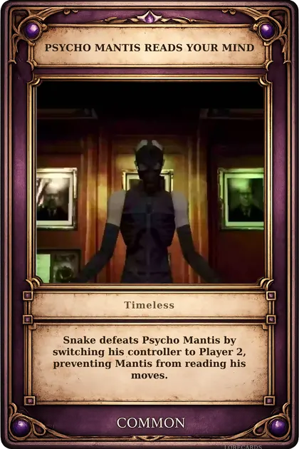 Psycho Mantis Reads Your Mind