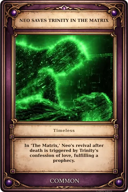 Neo Saves Trinity in The Matrix