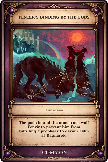 Fenrir's Binding by the Gods