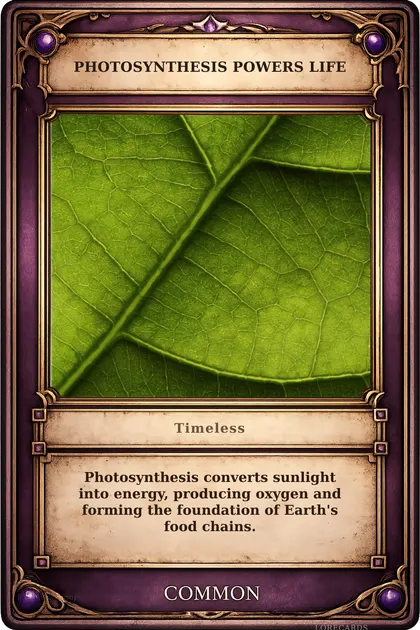 Photosynthesis Powers Life