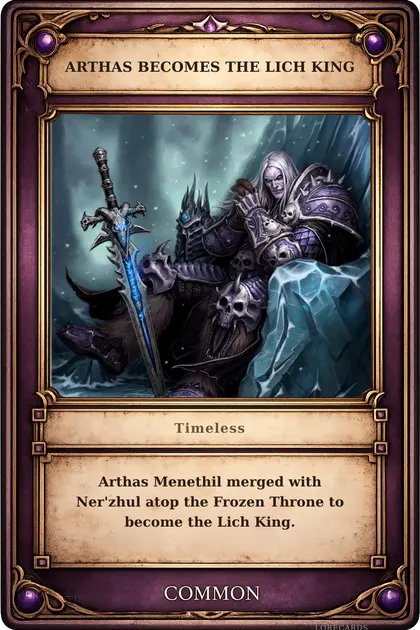 Arthas Becomes the Lich King