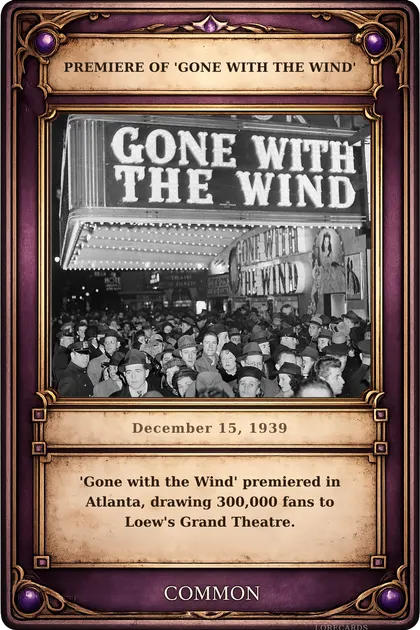 Premiere of 'Gone with the Wind'