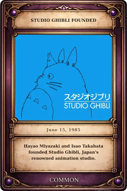 Studio Ghibli Founded