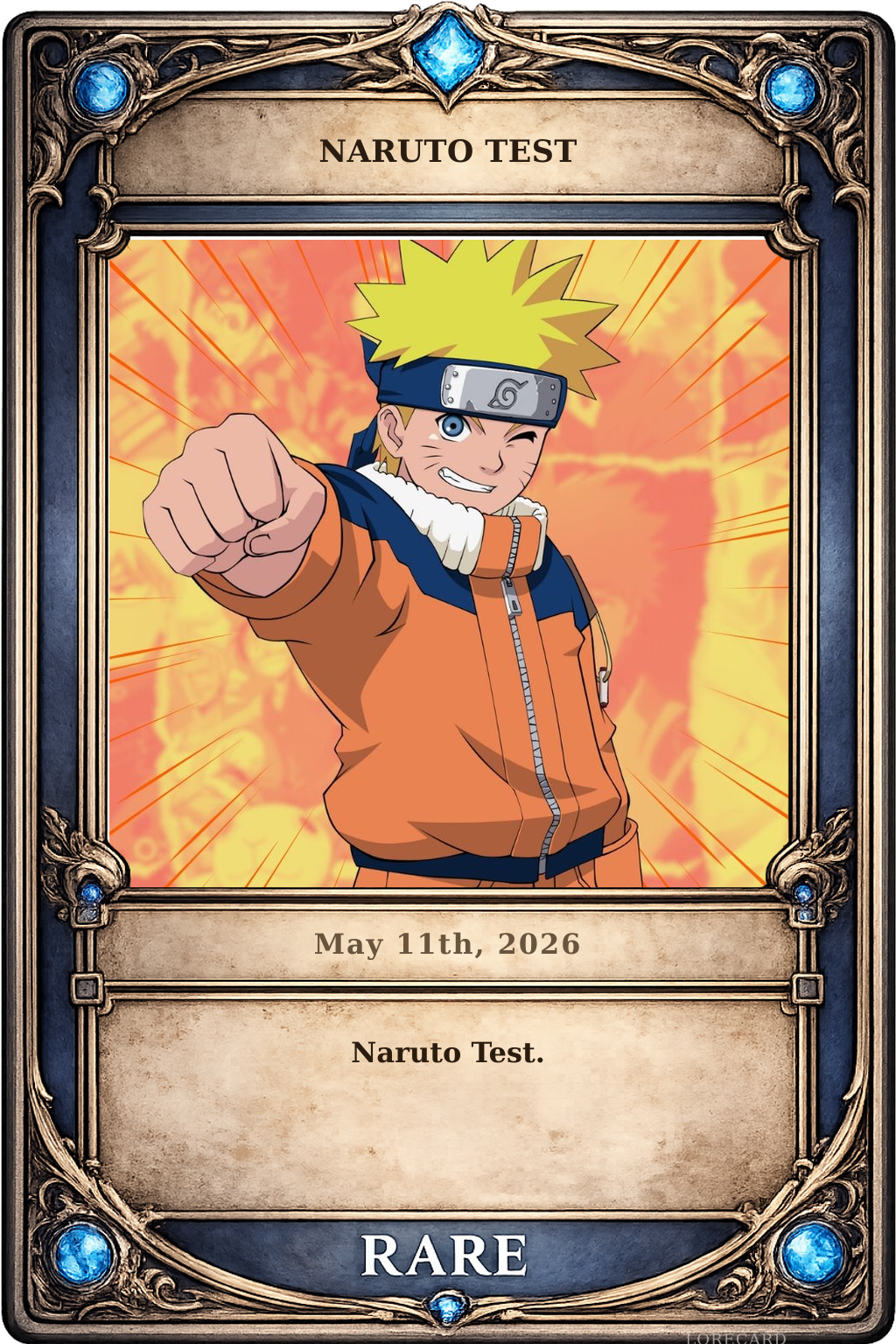 Naruto Test - Rare
