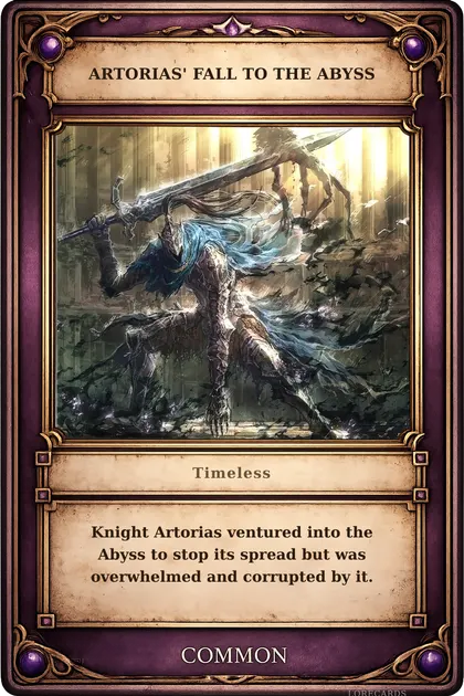 Artorias' Fall to the Abyss