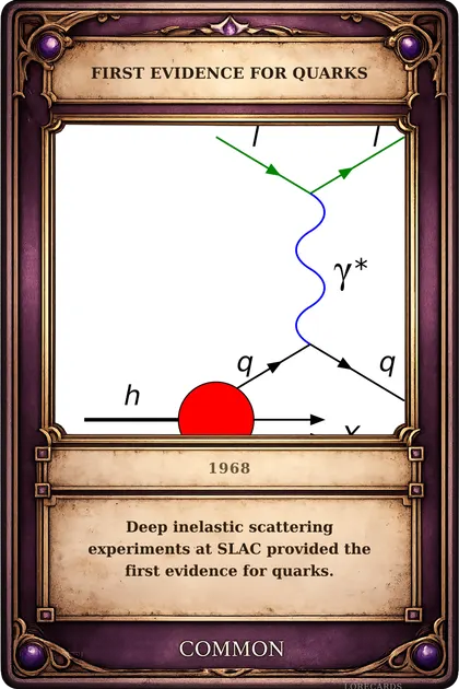 First Evidence for Quarks