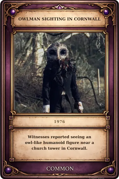 Owlman Sighting in Cornwall