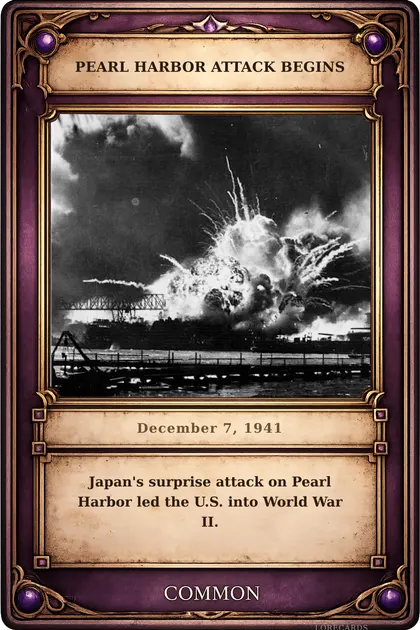 Pearl Harbor Attack Begins