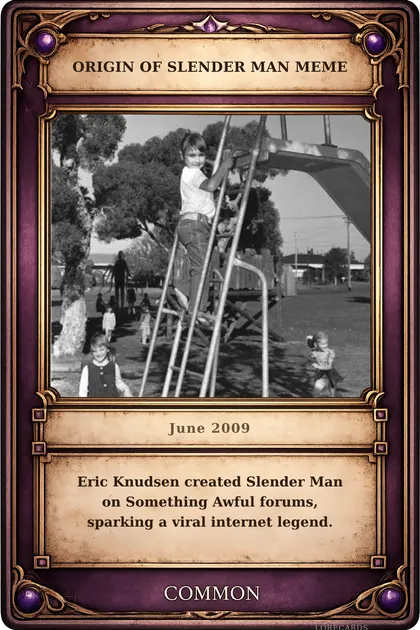Origin of Slender Man Meme